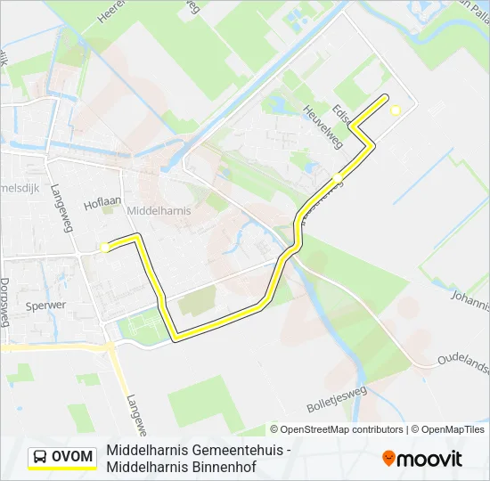 Bus OVOM lijnkaart