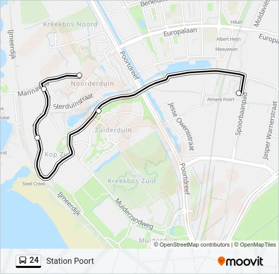 24 Bus Line Map