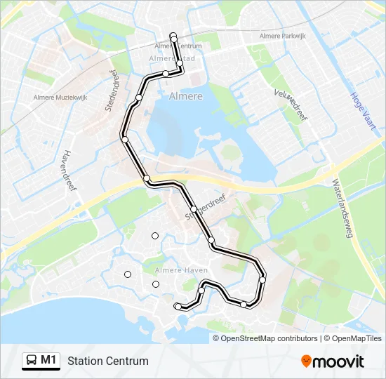 Buslinie M1 Karte