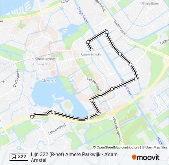 322 Bus Line Map