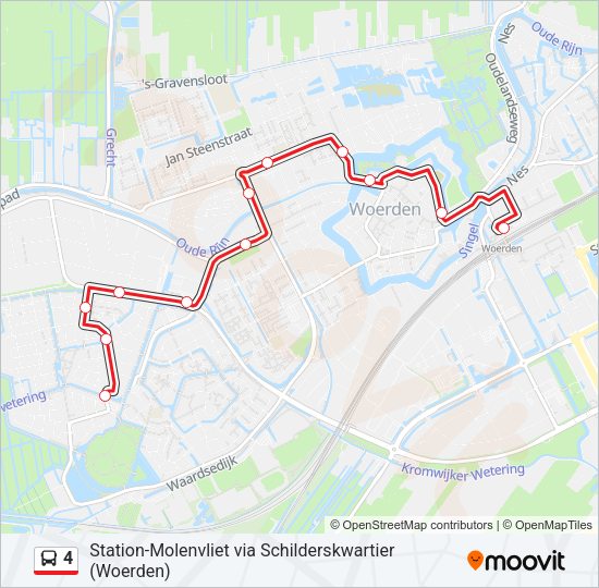 4 Bus Line Map