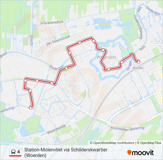 4 Bus Line Map