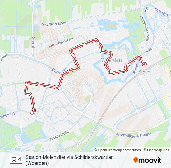 4 Bus Line Map