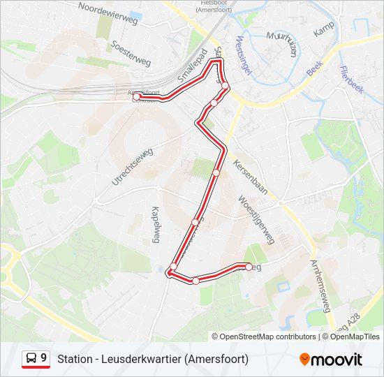 9 Bus Line Map
