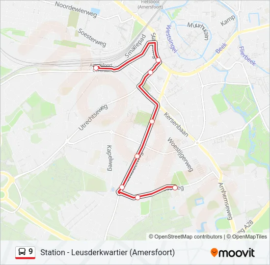9 Bus Line Map