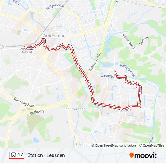 17 Bus Line Map