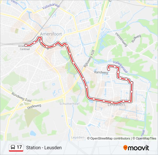17 Bus Line Map