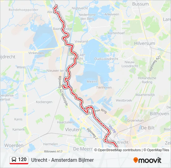 120 Bus Line Map