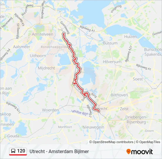 120 Bus Line Map