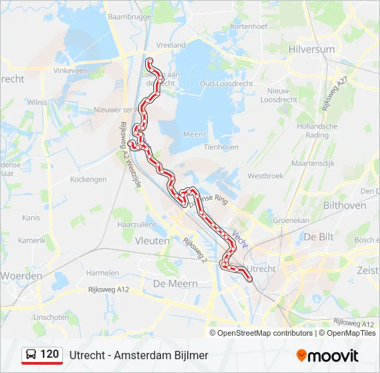 120 Bus Line Map