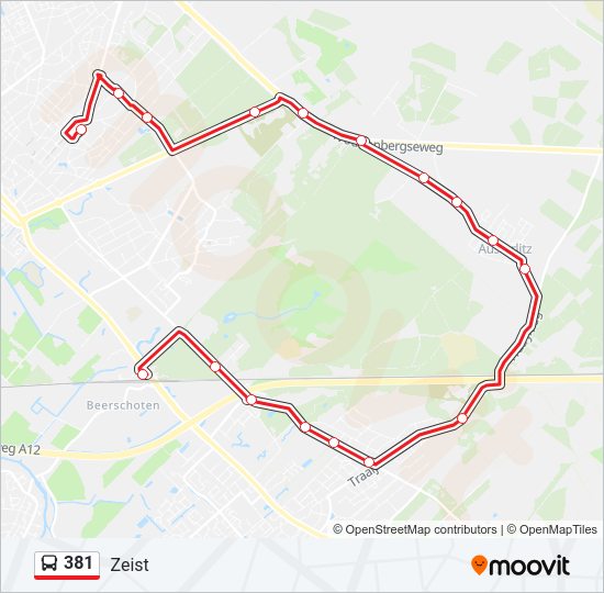 381 Route: Schedules, Stops & Maps - Zeist (Updated)