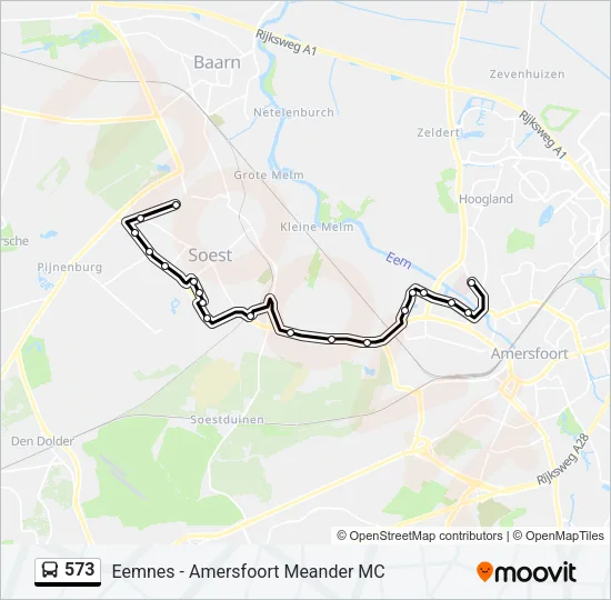 573 Bus Line Map