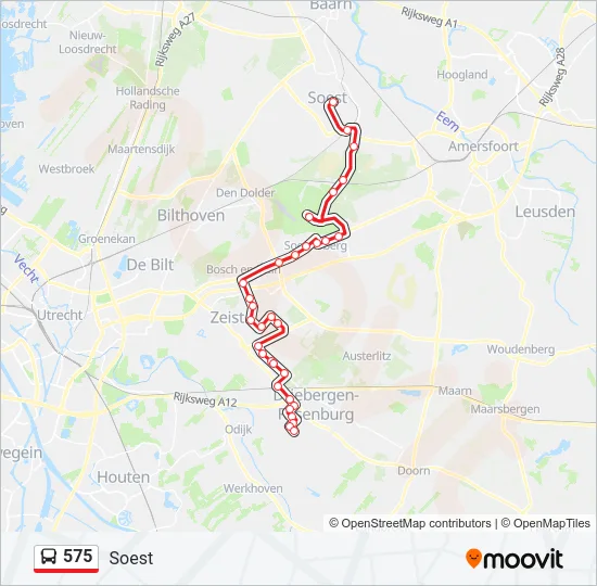 575 Bus Line Map