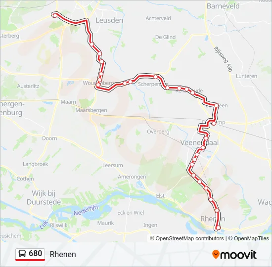 680 Bus Line Map