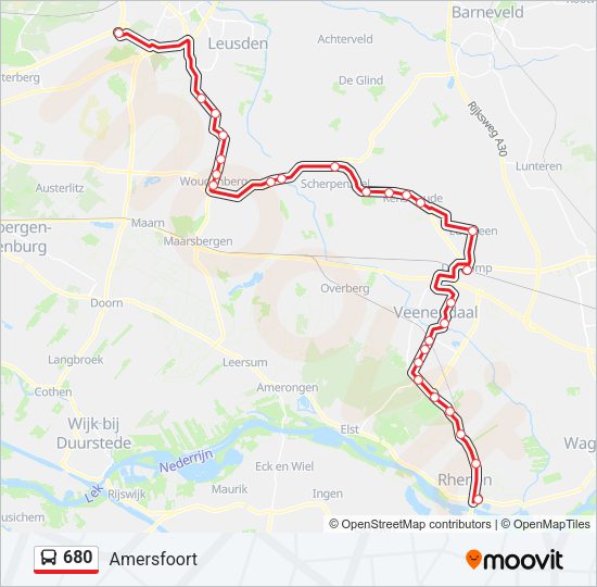 680 Bus Line Map