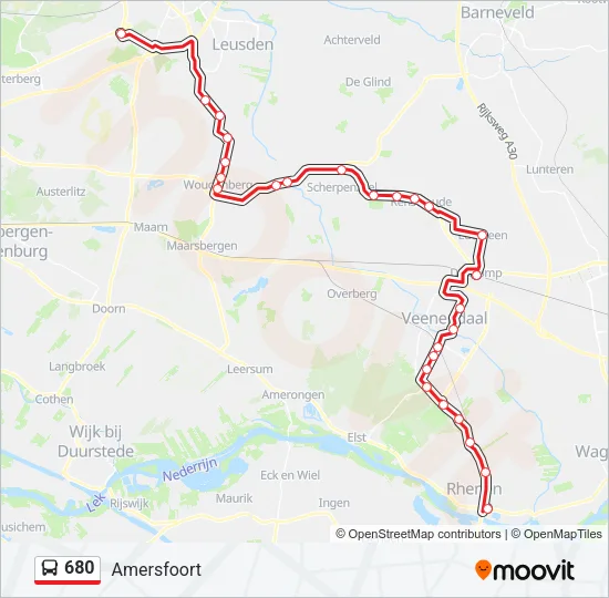 680 Bus Line Map