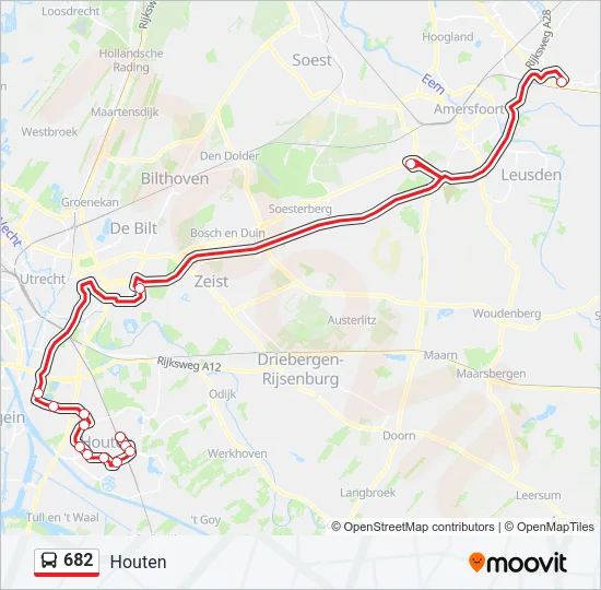 682 Bus Line Map