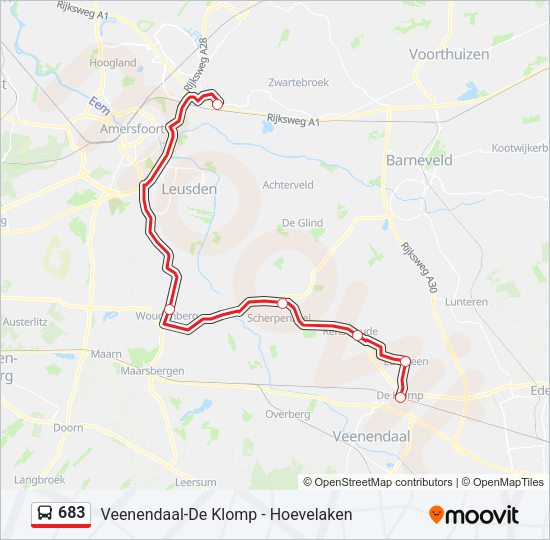 683 Bus Line Map