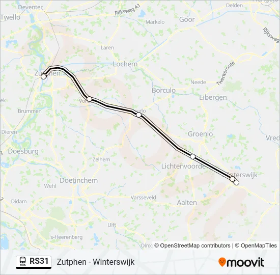  RS31 lijnkaart