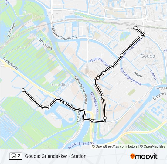 2 Bus Line Map