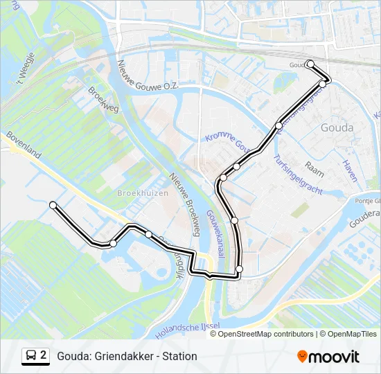 2 Bus Line Map