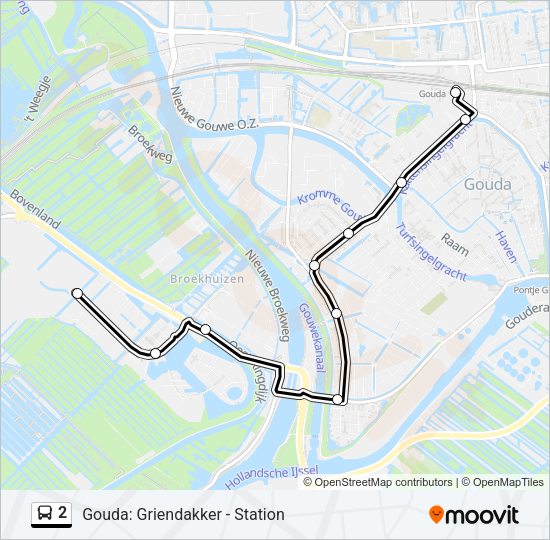 2 Bus Line Map
