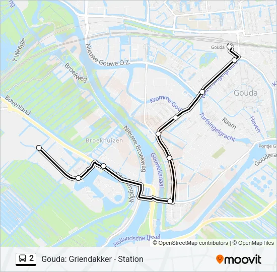 2 Bus Line Map