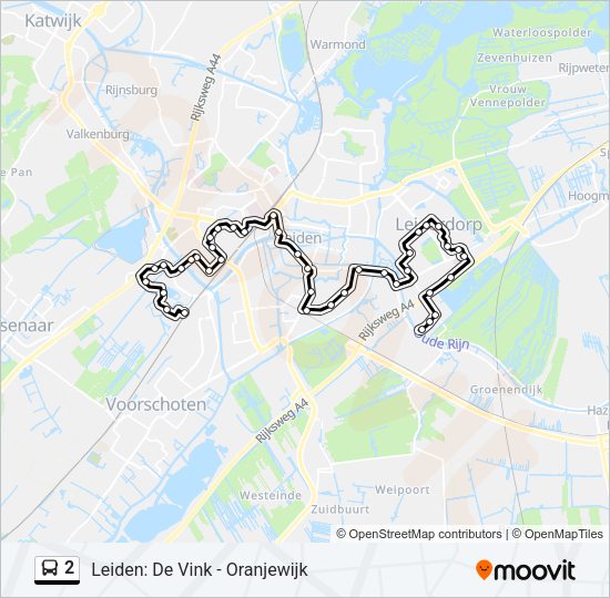 2 Bus Line Map