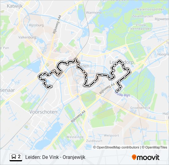 2 Bus Line Map