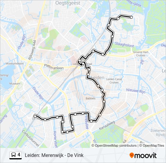 4 Bus Line Map