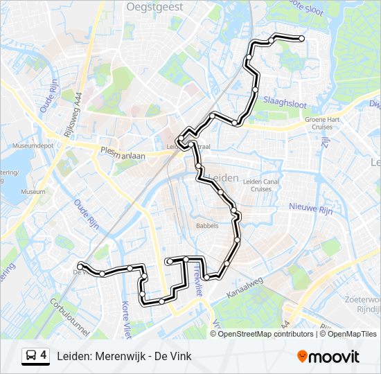 4 Bus Line Map