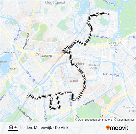 4 Bus Line Map