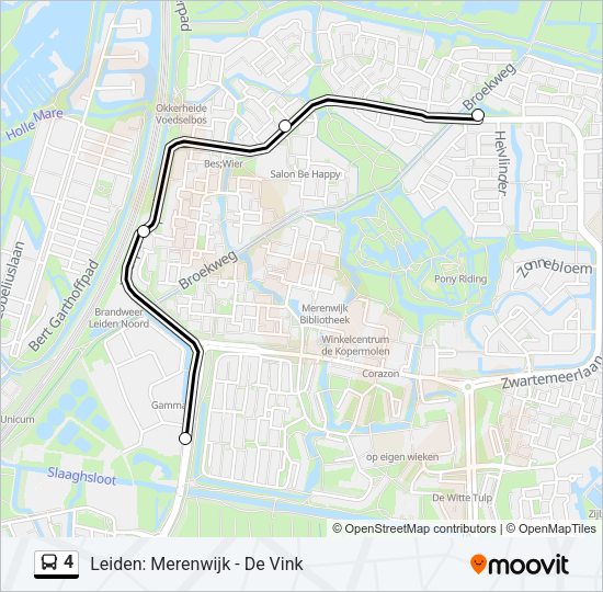 4 Bus Line Map