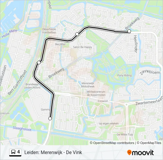 4 Bus Line Map