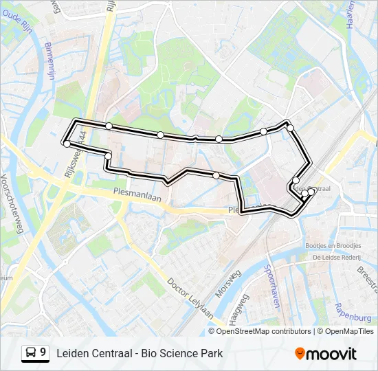 9 Bus Line Map