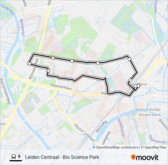 9 Bus Line Map