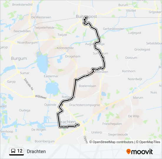 12 Bus Line Map