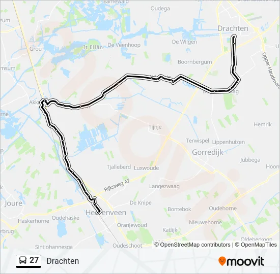 27 Bus Line Map