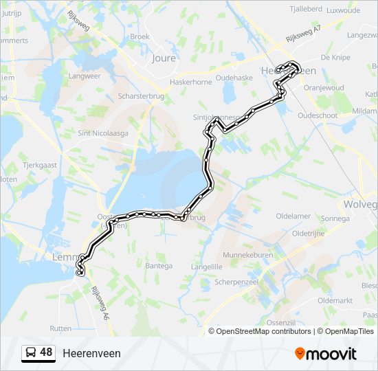 48 Bus Line Map
