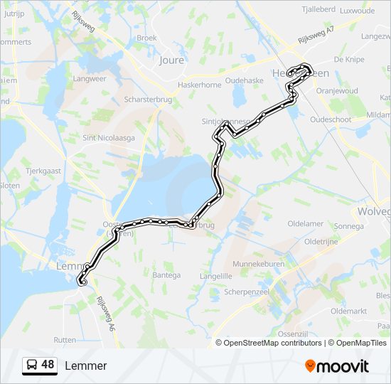 48 Bus Line Map