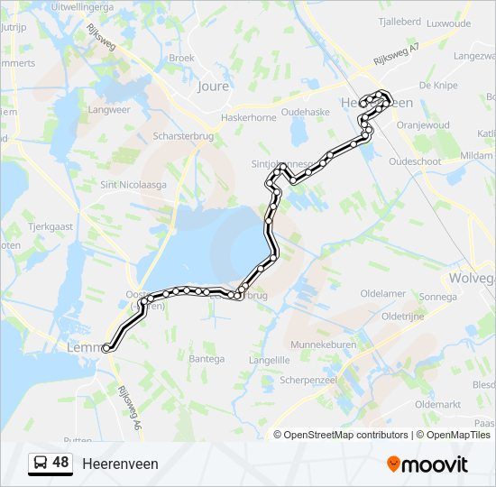 48 Bus Line Map