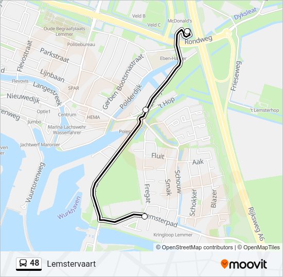 48 Bus Line Map