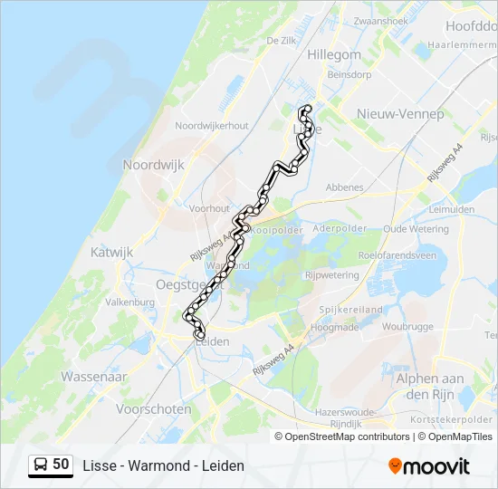 50 Bus Line Map