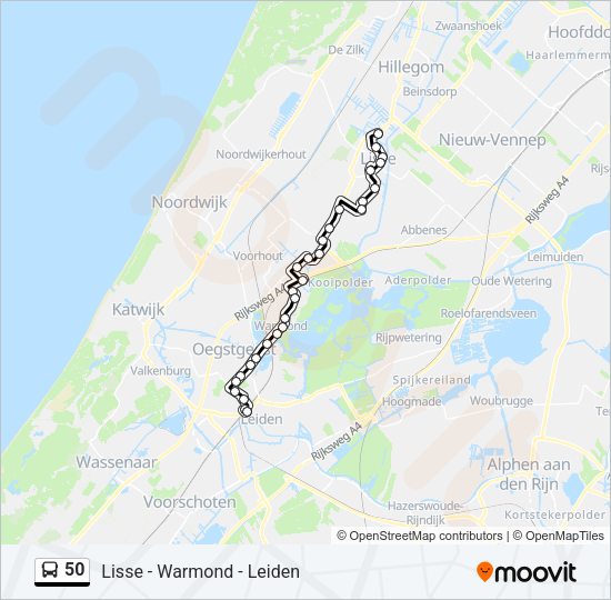 50 Bus Line Map