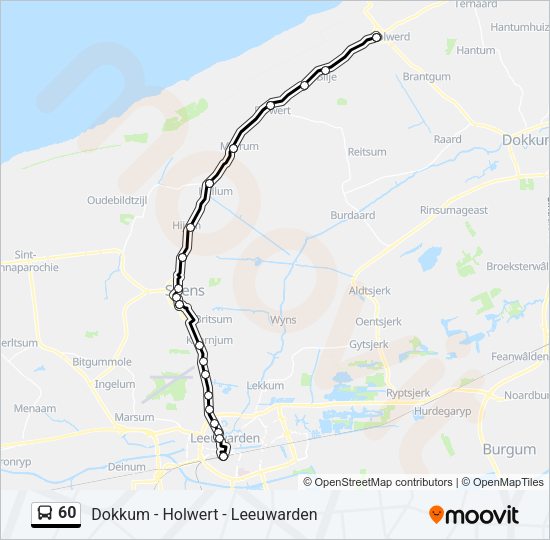 60 Bus Line Map
