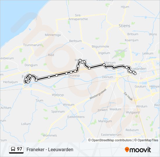 97 Bus Line Map