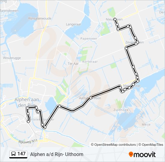 147 Bus Line Map