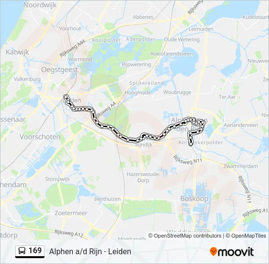 169 Bus Line Map