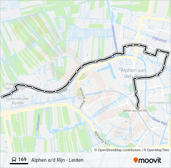 169 Bus Line Map