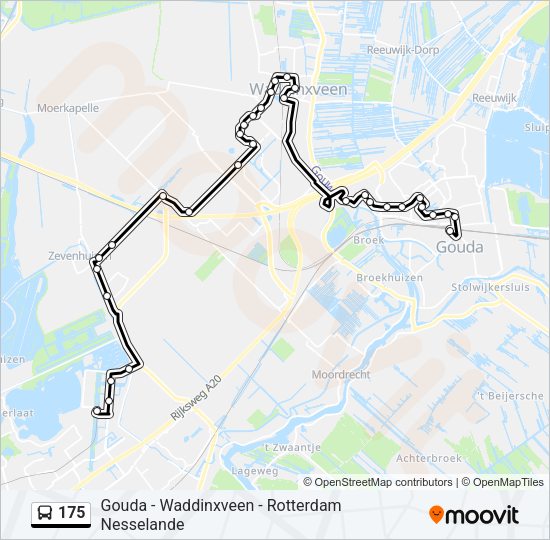 175 Bus Line Map